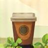 Eco-friendly coffee cup illustration