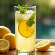 Refreshing lemonade with citruses and mint